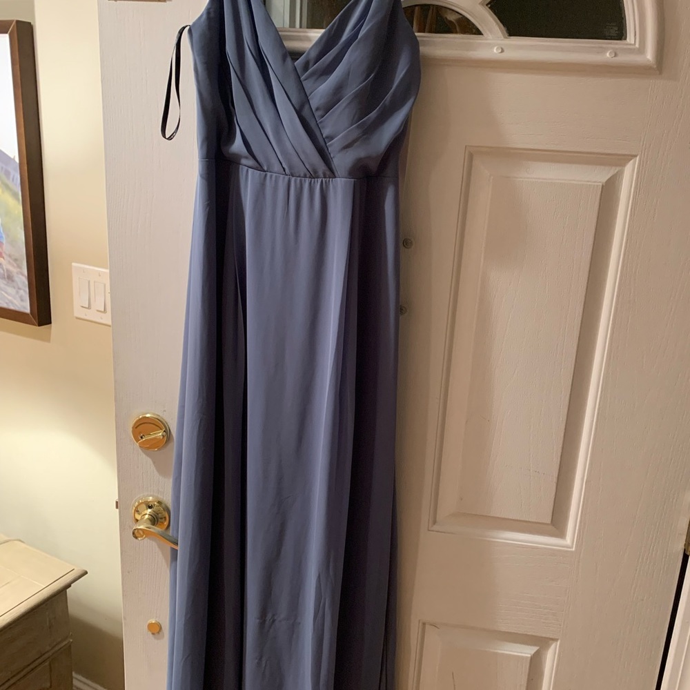 New levkoff dress, slate blue. Style 7035